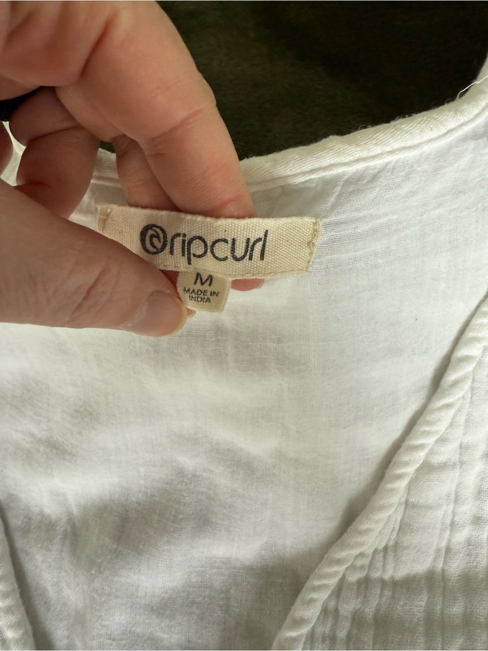 Rip Curl Premium Surf Cover Up Dress | White Cotton Gauze | Coastal Cowgirl - Picture 5 of 8